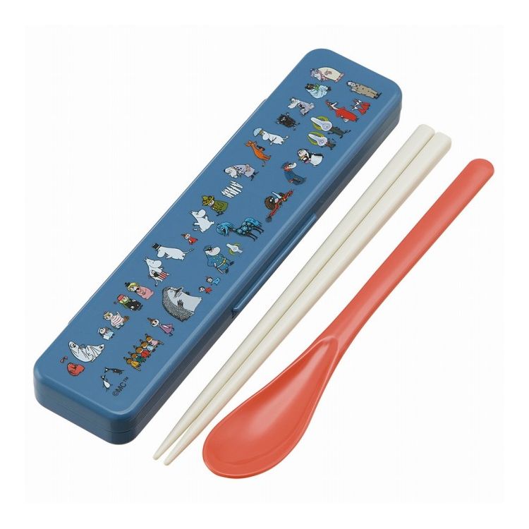 ムーミン 80年代風 箸 スプーン コンビセット カチカチ鳴らない CCS3SA 子供 キャラクター スケーター ..