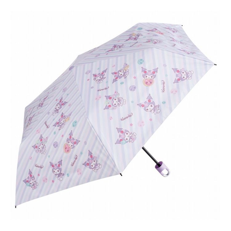 サンリオ クロミ FancySnacksSweets カラビナ付き 折りたたみ傘 日傘 晴雨兼用 カサ 便利 手開き UVカット UBOTSR55CR スケーター skater【送料無料】