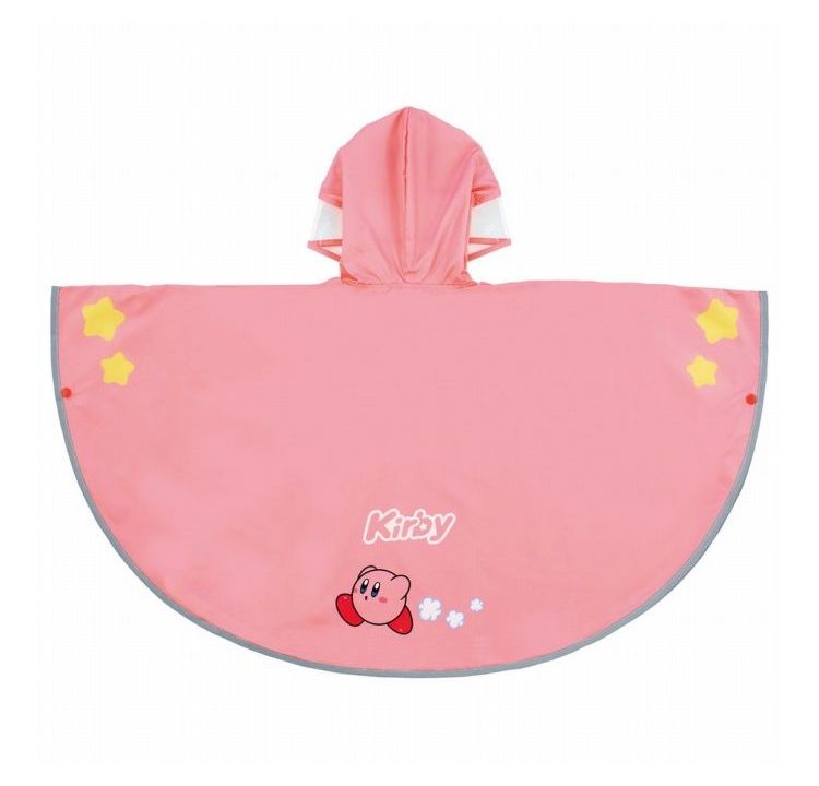星のカービィ キッズ レインポンチョ なりきり 子供 合羽 雨具 フード付き キャラ...