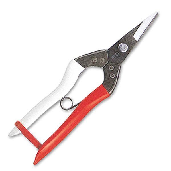【商品詳細】紅白ハンドルが代名詞 岡恒の採果鋏●重量：100g●刃渡り：24【送料について】北海道、沖縄、離島は送料を頂きます。