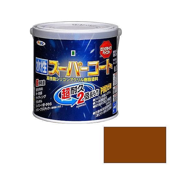 アサヒペン AP 水性スーパーコート 0.7L カーキー【送料無料】