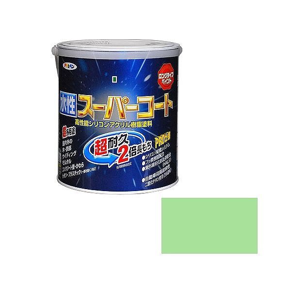 Coating, Repair, Various Materials - アサヒペン AP 水性スーパーコート 1.6L パステルグリーン【送料無料】
