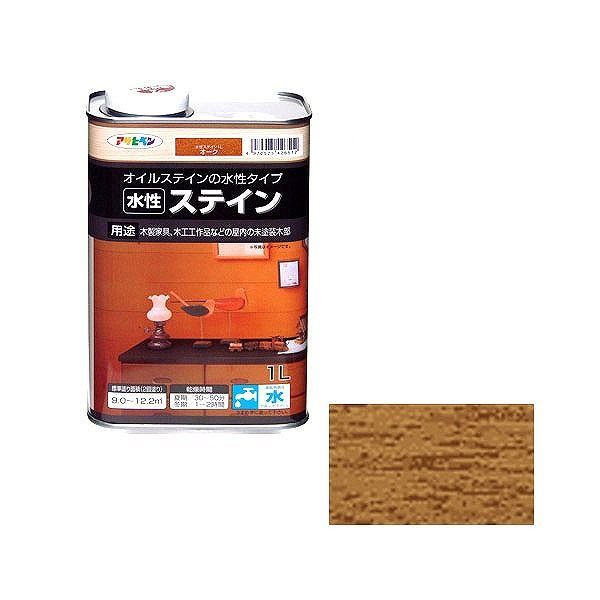 Rakuten - アサヒペン AP 水性ステイン 1L オーク