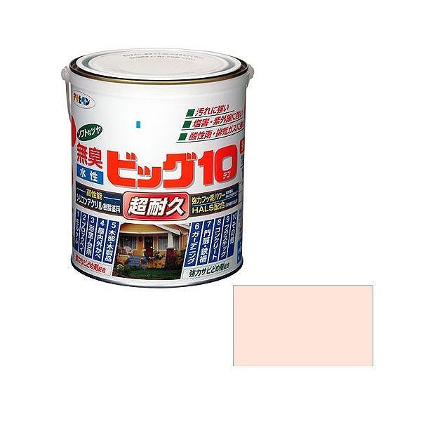 【商品詳細】特殊フッ素樹脂、反応硬化型シリコン変性アクリル樹脂、紫外線防止材(HALS)の相乗効果により、汚れにくく、耐久性に優れた高性能塗料　サビドメ剤・防カビ剤を配合していますので、長期間サビやカビの発生を防ぎます。　いやな臭いのしない無臭タイプで、一回塗りで仕上がります。　【送料について】北海道、沖縄、離島は送料を頂きます。