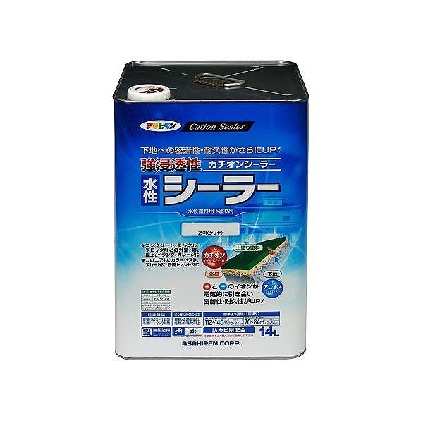 Coating, Repair, Various Materials - アサヒペン AP 強浸透性水性シーラー 14L 透明(クリヤ)【送料無料】