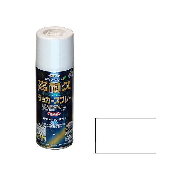 アサヒペン AP 高耐久ラッカースプレー 300ml つや消しクリヤ