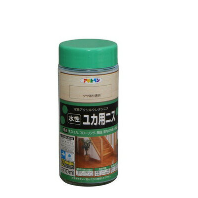 アサヒペン 水性ユカ用ニス 300ML (ツヤあり透明)(代引不可)【送料無料】