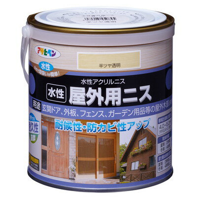 アサヒペン AP 水性屋外用ニス 0.7L 半ツヤ透明(代引不可)【送料無料】
