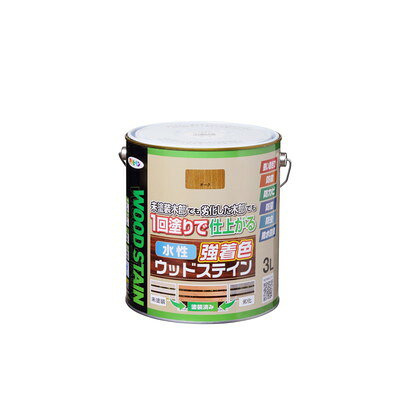 アサヒペン 水性強着色ウッドステイン 3L オーク(代引不可)【送料無料】
