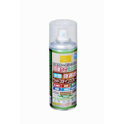 アサヒペン 水性強着色ウッドステインスプレー 300ML パイン(代引不可)