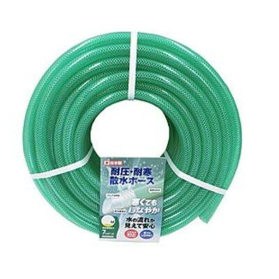 【商品説明】●ノズル止水しても膨らまない耐圧設計。●半透明で水の流れがわかります。●内径：15mm●長さ：5m●使用温度範囲：0℃〜35℃●材質：軟質塩化ビニール樹脂●製造国：日本※メーカーの都合によりパッケージ、内容等が変更される場合がございます。当店はメーカーコード（JANコード）で管理をしている為それに伴う返品、返金等の対応は受け付けておりませんのでご了承の上お買い求めください。【代引きについて】こちらの商品は、代引きでの出荷は受け付けておりません。【送料について】北海道、沖縄、離島は送料を頂きます。