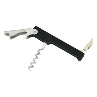 【商品説明】●手なじみの良いシンプルなソムリエナイフです。●サイズ(約)：110×25×15mm●重量(約)：95g●材質：本体/ABS樹脂（耐熱温度80℃）　レバー・シールカッター/ステンレススチール　スクリュー/ステンレススチール（クロムメッキ）●中国※メーカーの都合によりパッケージ、内容等が変更される場合がございます。当店はメーカーコード（JANコード）で管理をしている為それに伴う返品、返金等の対応は受け付けておりませんのでご了承の上お買い求めください。【代引きについて】こちらの商品は、代引きでの出荷は受け付けておりません。【送料について】北海道、沖縄、離島は送料を頂きます。