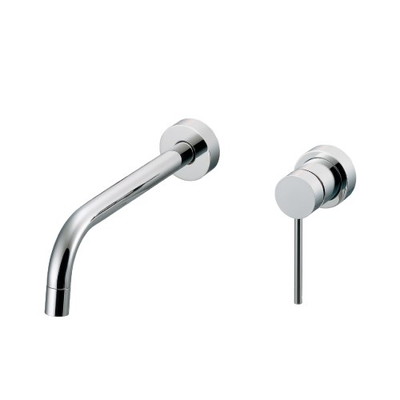 カクダイ 193-001 壁付シングルレバー混合栓 #193-001(代引不可)【送料無料】