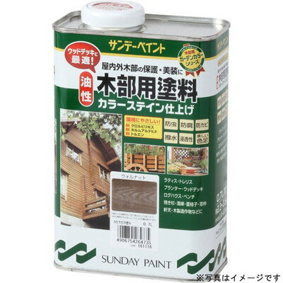 サンデーペイント 油性木部カラーステイン チーク 700ml #264704(代引不可)【送料無料】