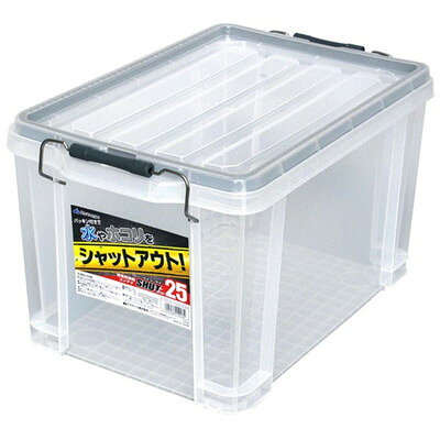 【商品説明】●パッキン付き簡易密閉型コンテナ。●パッキン付きなので、コンテナ内に水・ホコリが入りにくくなっています。●フタ裏側のフレーム部にパッキン付きです。●スタッキング（積み重ね）可能です。●フタには便利な目盛りが付いています。●丈夫なステンレス線材バックル。●商品サイズ：443×295×259mm ●重量：1200g ●材質：本体、フタ、バックル・ポリプロピレン/線材・ステンレス鋼/パッキン・発泡ポリエチレン ●生産国：日本※メーカーの都合によりパッケージ、内容等が変更される場合がございます。当店はメーカーコード（JANコード）で管理をしている為それに伴う返品、返金等の対応は受け付けておりませんのでご了承の上お買い求めください。【代引きについて】こちらの商品は、代引きでの出荷は受け付けておりません。【送料について】北海道、沖縄、離島は送料を頂きます。