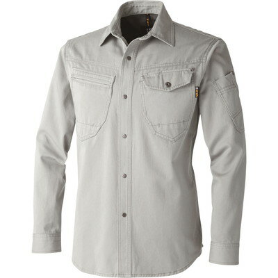 中国産業 HOP 770001-26-4L 長袖シャツ 銀 4L #770001-26-4L(代引不可)【送料無料】