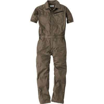 中国産業 HOP 9213-08-4L コスパ半袖ツナギ カーキ 4L #9213-08-4L(代引不可)【送料無料】
