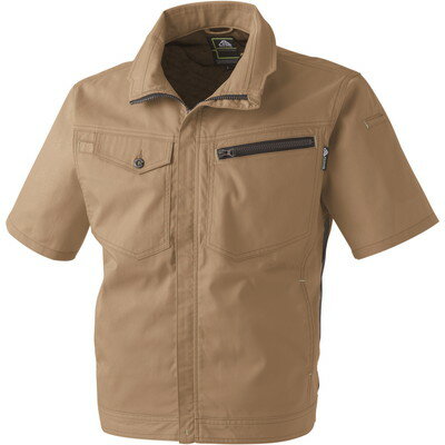 中国産業 Cs 2907-08-8L 半袖メッシュブルゾン カーキ 8L #2907-08-8L(代引不可)【送料無料】