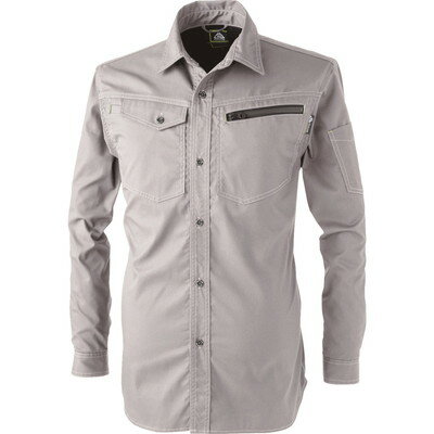 中国産業 Cs 2901-818-3L ドビー長袖シャツ アッシュ灰3L #2901-818-3L(代引不可)【送料無料】