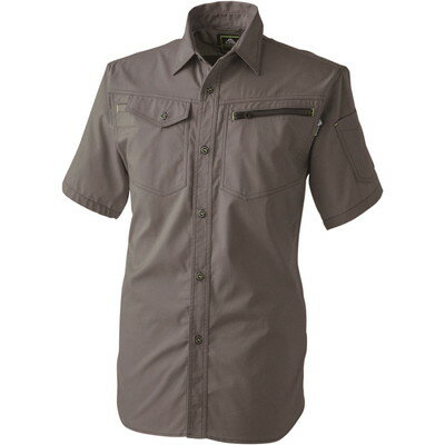 中国産業 Cs 2904-816-4L ドビー半袖シャツ オリーブ 4L #2904-816-4L(代引不可)【送料無料】