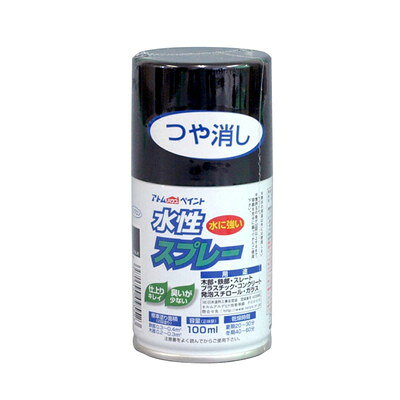 【商品説明】●鮮やかな光沢(つや消し色は除く)で速乾性。●臭いも少なく扱いやすい。●霧が細かいのでタレにくく、誰でも綺麗に吹けます。●発泡スチロールや段ボール(はっ水加工部は除く)にも塗装ができますので、学園祭や文化祭、体育祭などのイベントにも最適です。●乾くと水にも落ちることなく、長期間美しいツヤと色合いを維持します。●サイズ:52×52×110mm●重量:150g●属性/仕上がり感/塗り回数:水性つやあり/2回塗り●用途:鉄部、木部、コンクリート、プラスティック、ガラス、スレート、段ボール、発泡スチロール等●塗り面積:100ML:0.2〜0.4m2(タタミ枚数換算約1/5枚)、300ML:0.7〜1.2m2(タタミ枚数換算約1/2枚)●表面乾燥時間:乾燥時間:夏期20〜30分、冬期40〜60分●色見本はご使用端末により若干の誤差がございますので、ご注意ください。●プラスティックは、アクリル、硬質塩ビ、ABSに限ります。●換気の良い場所(屋外)で塗装してください。●まわりの車や建物等に飛び散らないよう注意してください。※メーカーの都合によりパッケージ、内容等が変更される場合がございます。当店はメーカーコード（JANコード）で管理をしている為それに伴う返品、返金等の対応は受け付けておりませんのでご了承の上お買い求めください。【代引きについて】こちらの商品は、代引きでの出荷は受け付けておりません。【送料について】北海道、沖縄、離島は送料を頂きます。