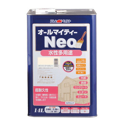 アトムサポート 水性オールマイティーネオ14Lホワイトアイボリー(代引不可)【送料...