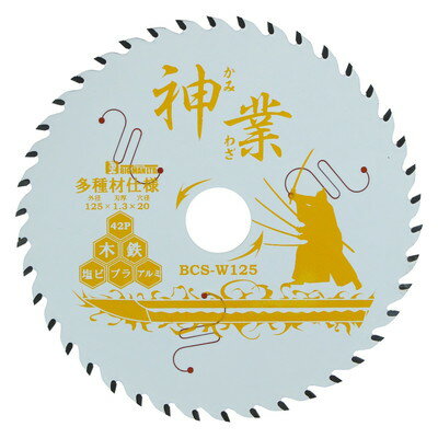 BIGMAN 神業チップソー 多種材用 BCS-W125(代引不可)