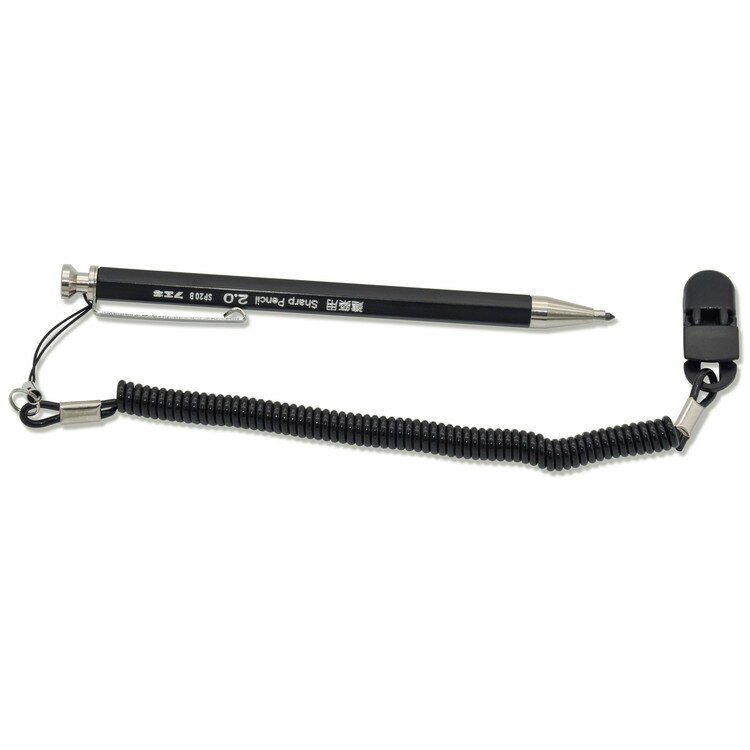 不易糊工業 建築用シャープペンシル 2.0mm落下防止コイル付き 黒 SPC20B-H(代引不可)