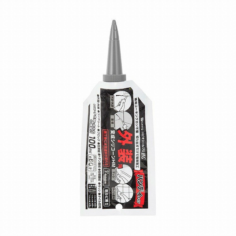 【商品説明】●一成分形で施工が容易です。【商品詳細】●専用カートリッジ不要のパウチタイプ。初心者でも絞り出すだけで、そのままカンタンに使用できます。●耐熱耐寒性(-40℃〜90℃)があります。●施工後の塗装が可能です(油性塗料・溶剤型塗料は適しません。)。●【用途】目地・防水シール、ヒビ割れ・亀裂・穴の接着・充填に(素材:外壁・外塀・サイディング・コンクリート・ブロック・外壁タイル目地・サッシ)※一部の合成ゴム(EPT、クロロプレンなど)と接触するとシーリング材が変色することがありますので、ご注意ください。●【塗れないもの】ガラス・大理石には使用出来ません。槽内、浴槽内には使用しないでください。火気厳禁。●容量:100ml。●色:グレー。●商品サイズ(幅×奥行×高さ):90×30×230。●商品重量(g):115。●乾燥時間(指触乾燥):約60分(20℃)。●上塗り塗装間隔:1日空け7日間以内(20℃)。【代引きについて】こちらの商品は、代引きでの出荷は受け付けておりません。【送料について】北海道、沖縄、離島は送料を頂きます。