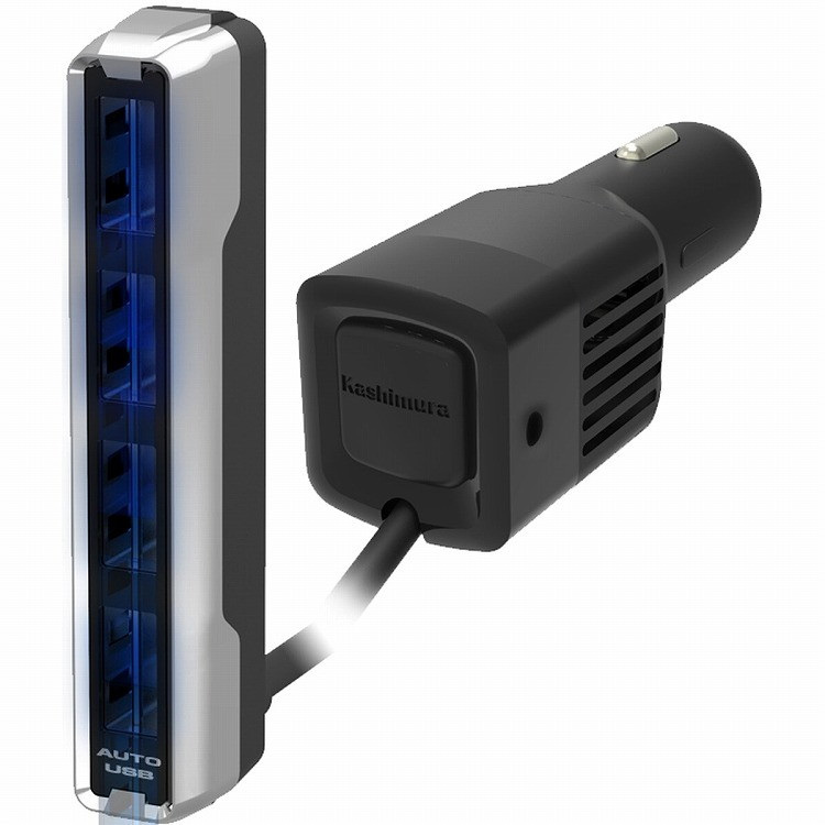 カシムラ DC7.2A-USB4ポートセパレートスリム DC-024(代引不可)【送料無料】