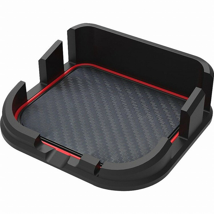 カシムラ ノンスリップスマホスタンド レッド AT-51(代引不可)