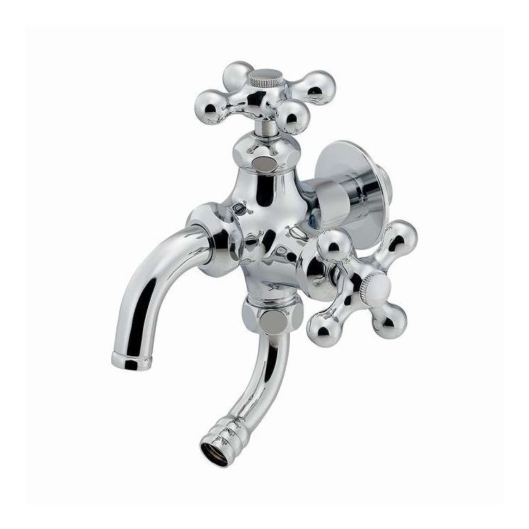 双口万能ホーム水栓 カクダイ 704-301-CH(代引不可)【送料無料】