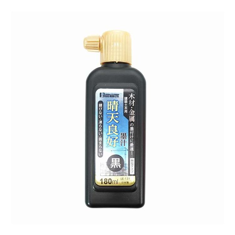 イトー 建築土木用墨汁 晴天良好 180ml 黒 無塩タイプ LE-131(代引不可)