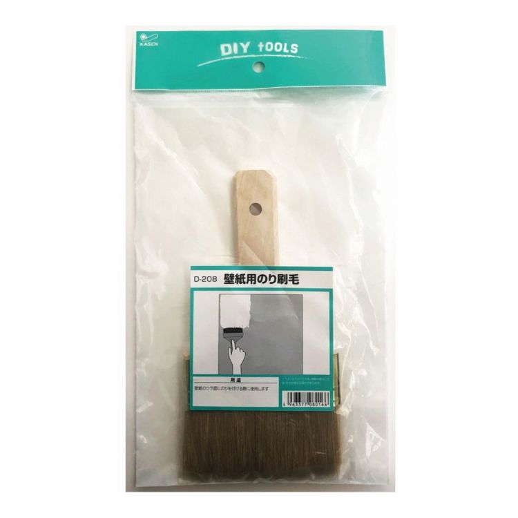 カセン和紙工業 壁紙用のり刷毛 D-208(代引不可)