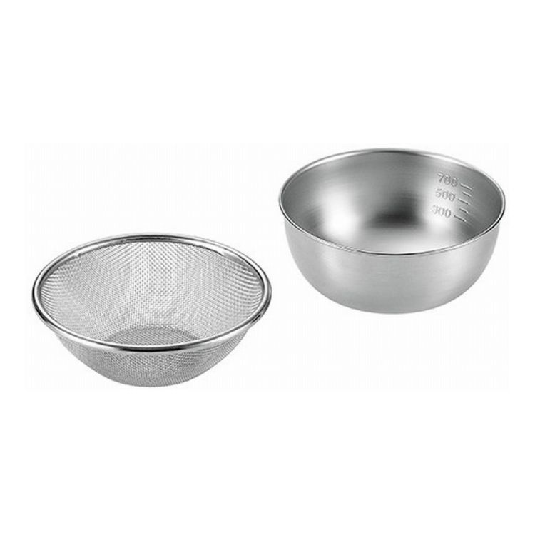 よこやま ストロングメッシュザル16cm&ボウル15cm SUS-Z350(代引不可)【送料無料】