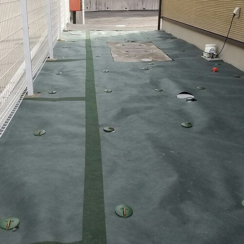 セフティ-3 高密度不織布防草シート 無緑 1×20m(代引不可)【送料無料】