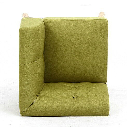 Natural Signature コーナーソファー W585×D585×H790mm 440mm 天然木(ラバーウッド) おしゃれ グリーン(代引不可)【送料無料】 [2]