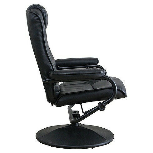 パーソナルチェアー ブラック W780×D730~1020×H920~1020mm 440~460mm PVC ウレタン おしゃれ(代引不可)【送料無料】 [2]