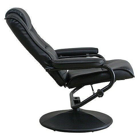 パーソナルチェアー ブラック W780×D730~1020×H920~1020mm 440~460mm PVC ウレタン おしゃれ(代引不可)【送料無料】 [3]