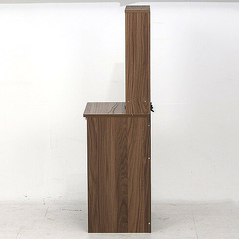 リコメン堂ホームライフ館のドレッサー(三面鏡) スツール付き W600×D390×H1300mm おしゃれ 収納 ブラウン(代引不可)【送料無料】｜アングル2