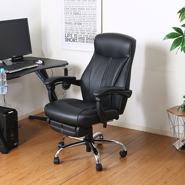 チェア リクライニング ブラック 幅69.5cm 奥行55cm 高さ105~113cm (座面高さ:42~50cm)(代引不可)【送料無料】