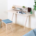 デスクセット ホワイトウォッシュ 幅120cm 奥行47.5cm 高さ74~94cm(代引不可)【送料無料】(3)