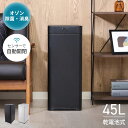 センサーダストボックス 除菌 消臭 45L ゴミ箱 自動開閉 オゾン消臭 コードレス 電池式 清潔 クリーン キッチン 洗面所 リビング スタイリッシュ 自動ゴ...