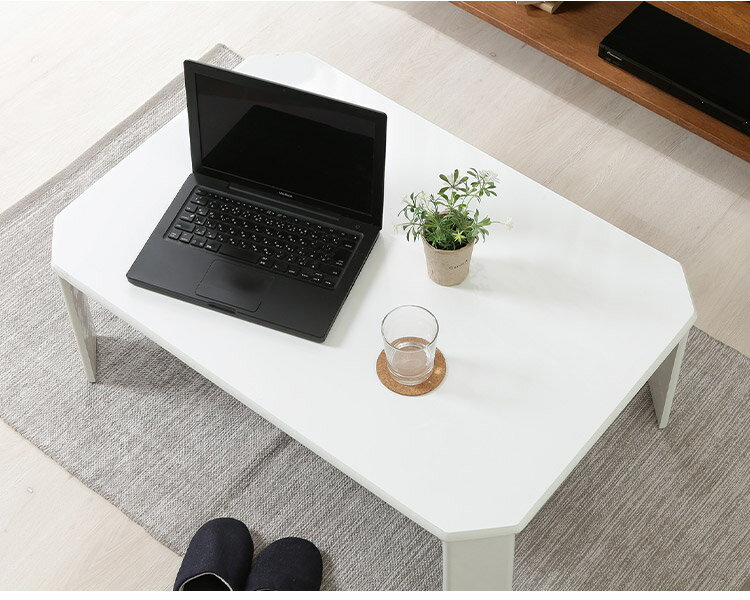 ローテーブル 幅90cm 折りたたみ センターテーブル 省スペース 収納 コンパクト 来客用 リビング ワンルーム 一人暮らし(代引不可)【送料無料】 [2]