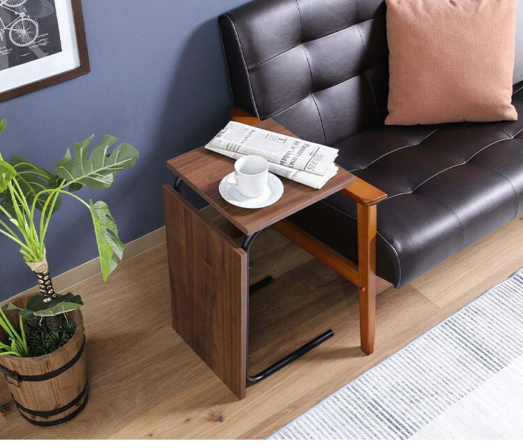 EZBO 2WAYテーブル(小) 30×31.5cm サイドテーブル コーヒーテーブル ソファサイド ベッドサイド リビング ダイニング ワンルーム 一人暮らし ミニテーブル(代引不可)【送料無料】 [2]