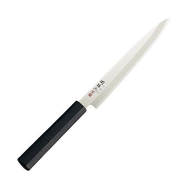 貝印 関孫六 碧寿ST 和包丁 刺身210mm AK5076JANコード：4901601399370【商品詳細】サビに強く手軽に使える、ステンレス製和包丁刺身210mm≪スペック≫■材質刃体：ステンレス単層材(刃材：ハイカーボンステンレス刃物鋼)(刃付形状：片刃)口金：ナイロン(耐熱温度90℃)柄：ポリプロピレン【送料について】北海道、沖縄、離島は送料を頂きます。