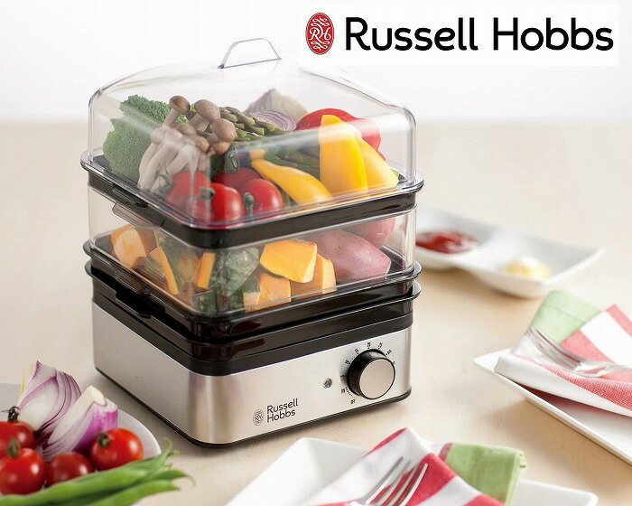 【正規販売店】 ラッセルホブス ミニスチーマー 7910JP Russel Hobbs 料理 蒸し 蒸し料理 スチーマー 調理家電 ゆで卵 温野菜【送料無料】