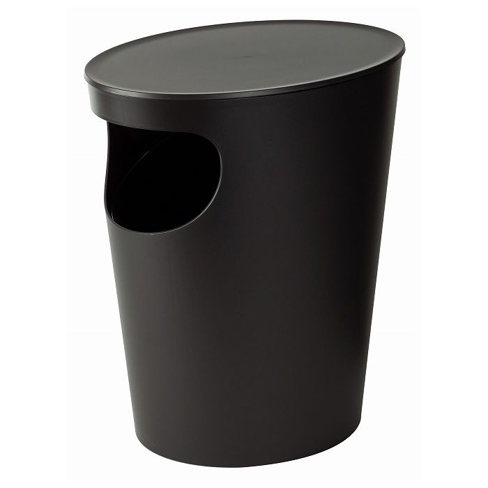 岩谷マテリアル ENOTS (エノッツ) サイドテーブル ブラック ENOST BK ゴミ箱 ごみ箱 ダストボックス テーブル 天板 スマート シンプル インテリア おしゃれ【送料無料】