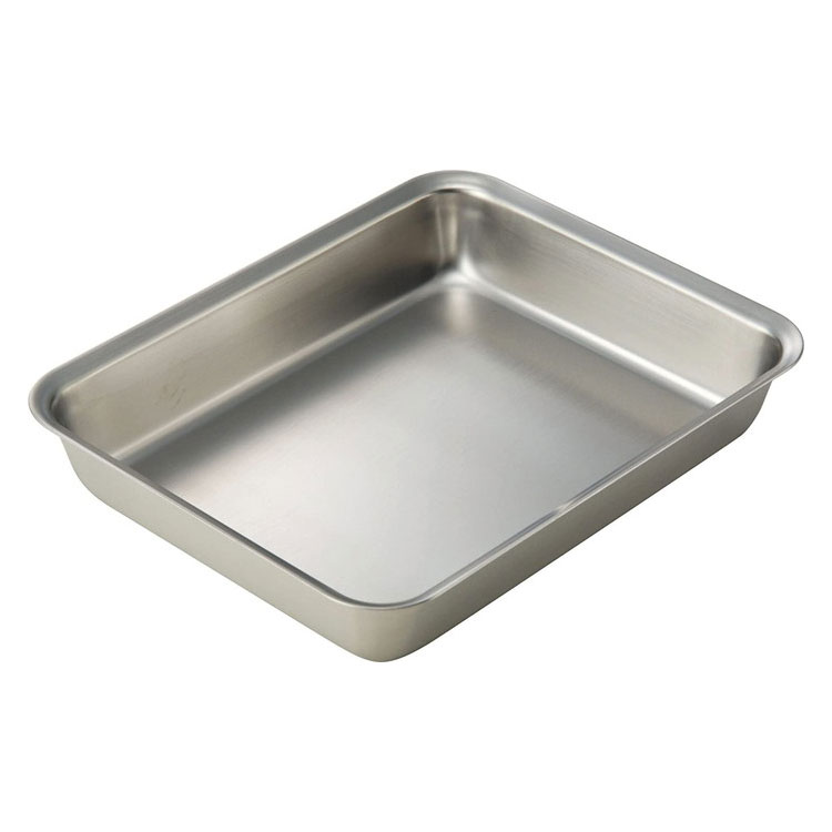 ラバーゼ 日本製 ステンレス角バット 21cm 食洗機対応 ステンレスバット 揚げ物 下ごしらえ トレー キ..