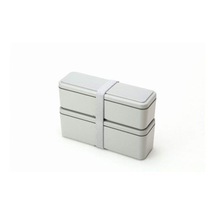 保冷剤一体型 ランチ GEL-COOL slim S+L オイスターグレー 700ml ジェルクール ランチボックス お弁当箱 弁当箱 ランチ おしゃれ 三好製作所 0101-0099-81【送料無料】